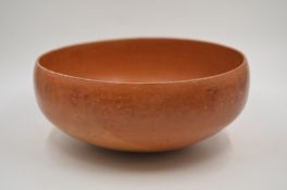 A Red Pottery Plain Bowl, Neolithic period, Yangshao culture, c. 4800-3500 B.C.
