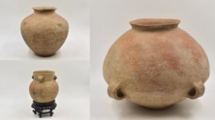 Three Red Pottery Jars, Neolithic period, Hongshan culture, c. 4500-3000 BC