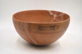 A Large Painted Red Pottery Bowl, Neolithic period, Yangshao culture, c. 4800-3500 B.C.