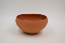 A Red Pottery Plain Bowl, Neolithic period, Yangshao culture, c. 4800-3500 B.C.
