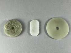 A Gourp of 3 Carved Jades
