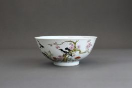 A Famille Rose Magpie Bowl, Republic period