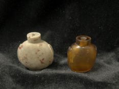 Two Snuffbottles, late Qing dynasty,