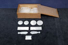 Chinese Export 'Mother of Pearl' Loo Counters, c.1820,