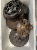 Seven Wood Lids, 19/20th century,