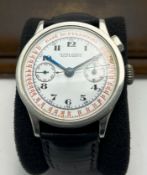 Ulysse Nardin Locle & Geneve Chronograph Mens Wristwatch c.1920 Very Rare