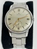 Rolex Snapback c.1950's Vintage Precision Rolex Stainless Steel Bracelet Mens Wristwatch