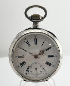 LUC Chopard Pocket Watch c.1900 0.800 Silver Case Ancre 15j Breguet