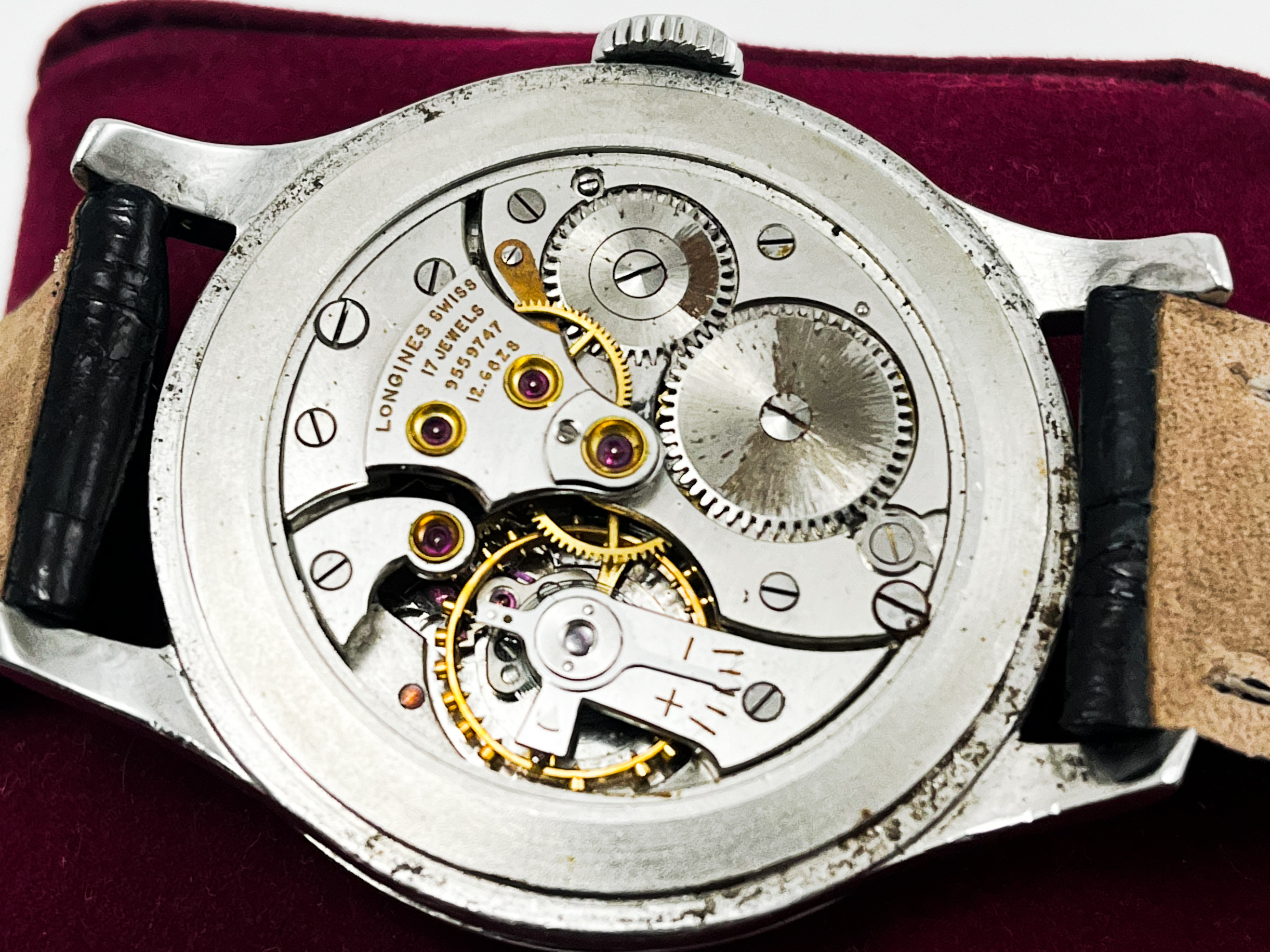 Longines Large Size Original Quarter Dial 17j 1955 ref 12.68ZS Manual Wind 38mm - Image 2 of 4