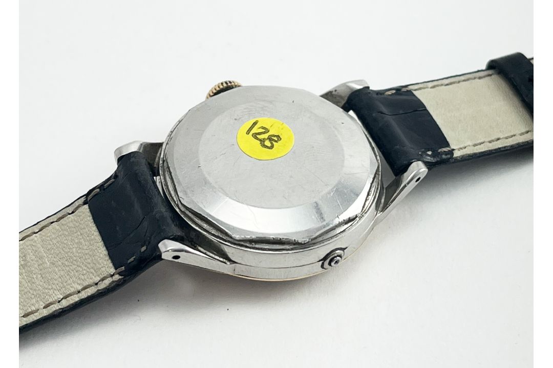 Movado Bumper Date Automatic Mens Writswatch Arabic Numerals Black Dial, - Image 3 of 4