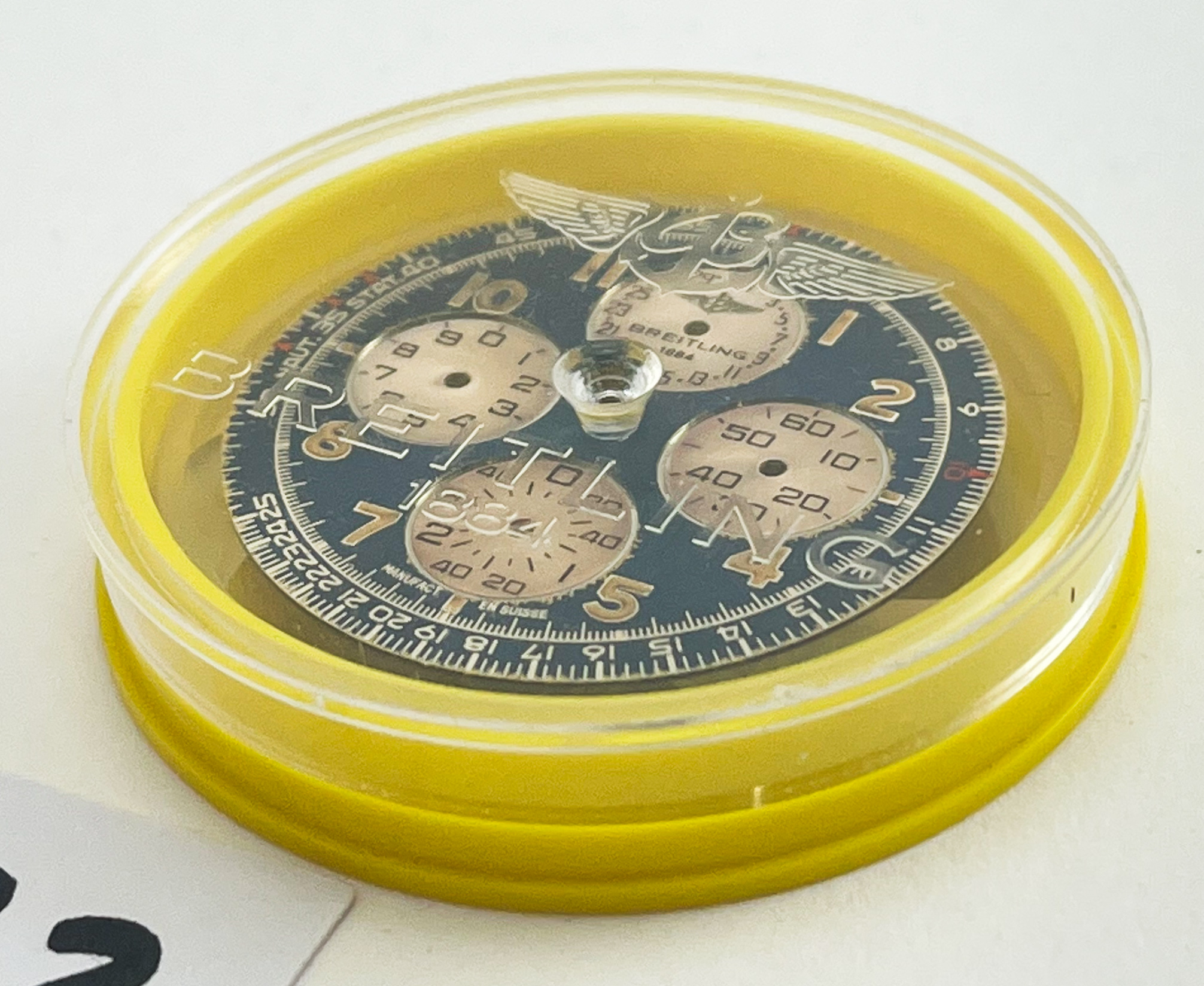 Breitling 4 Navimeter Rare 4 Subdials Mens Watch Blue/Black Dial Brand New Original Dial. - Image 2 of 3