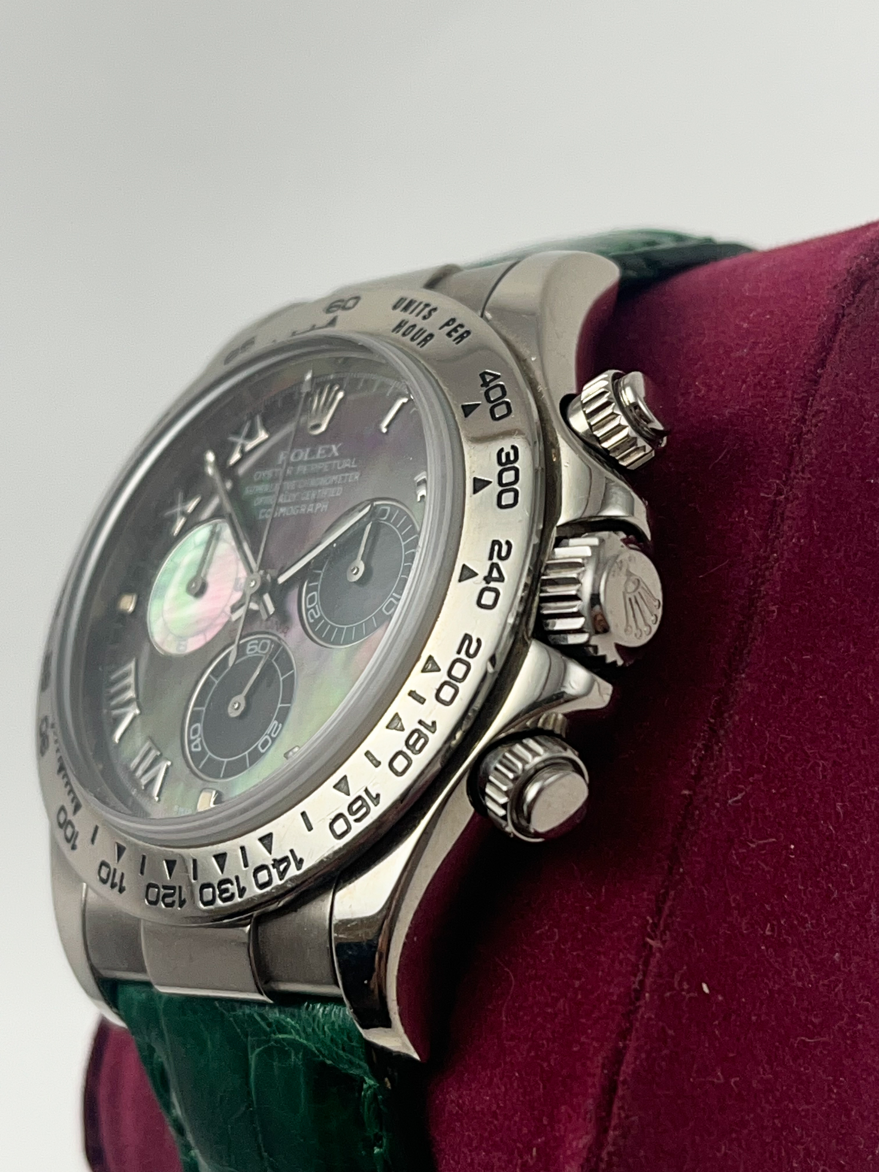 Rolex Daytona Ref 16519 Tahitian Mop Dial White Gold With Arabic Numerals Rolex Buckle With Papers - Image 4 of 11