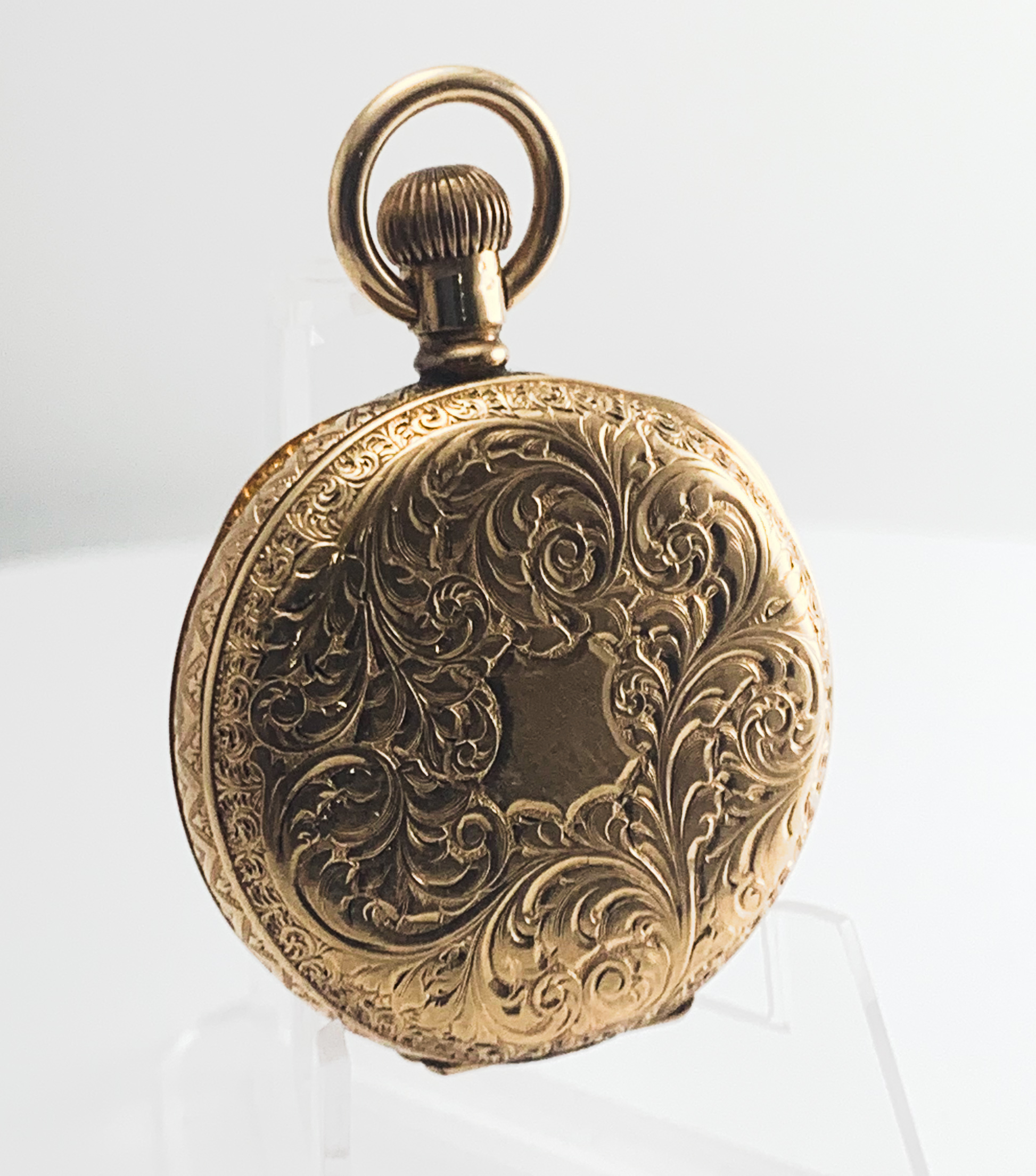 Waltham 0s Pocket Watch Gold Dennison Grade 110 c.1908 Roman Numerals - Image 4 of 6