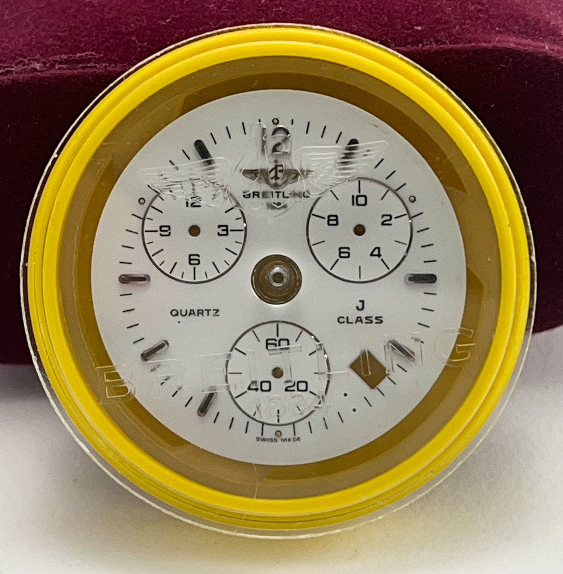 Breitling Quartz J class White Watch Dial. Brand New Original Dial in Breitling Case
