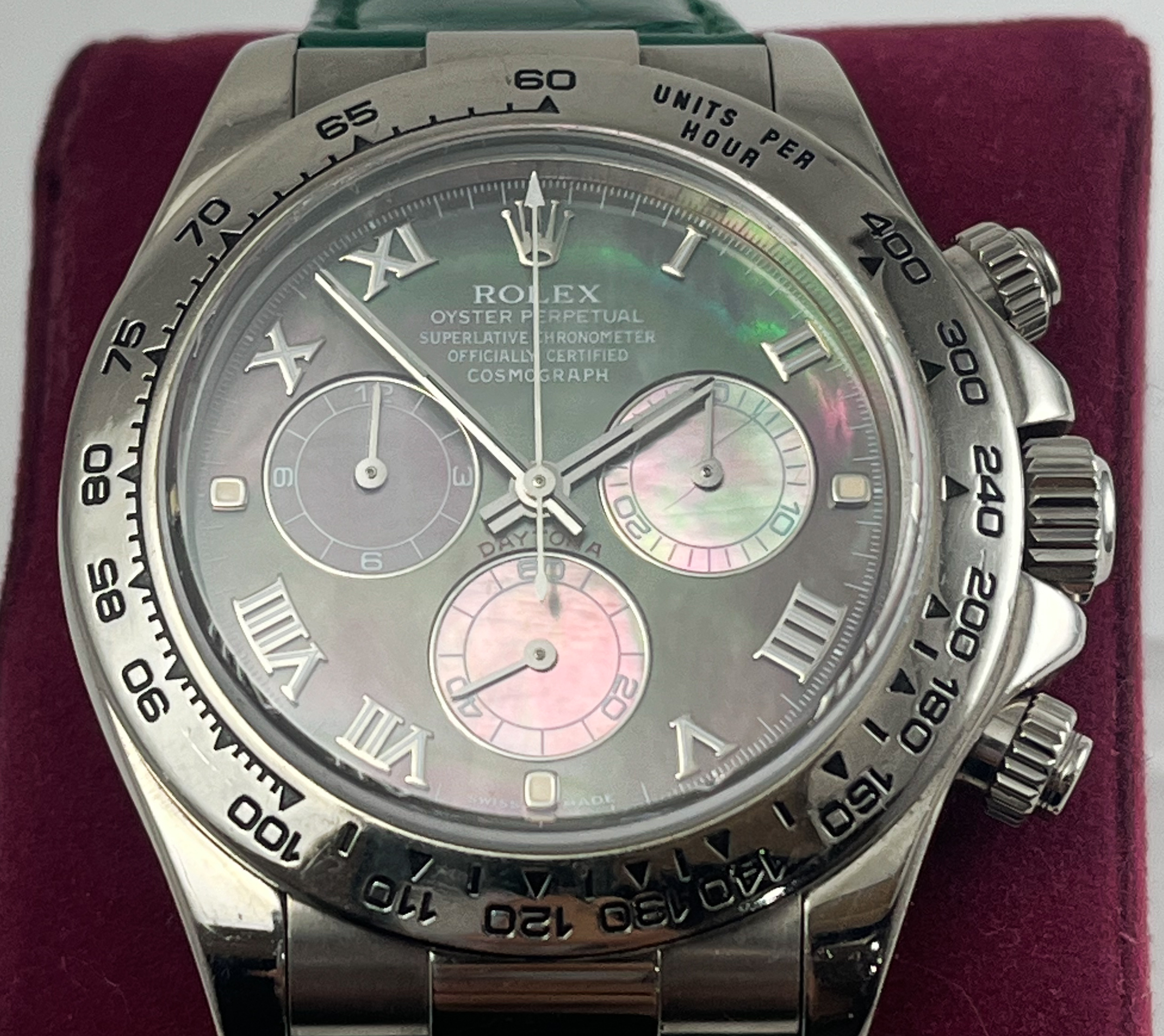 Rolex Daytona Ref 16519 Tahitian Mop Dial White Gold With Arabic Numerals Rolex Buckle With Papers - Image 2 of 11
