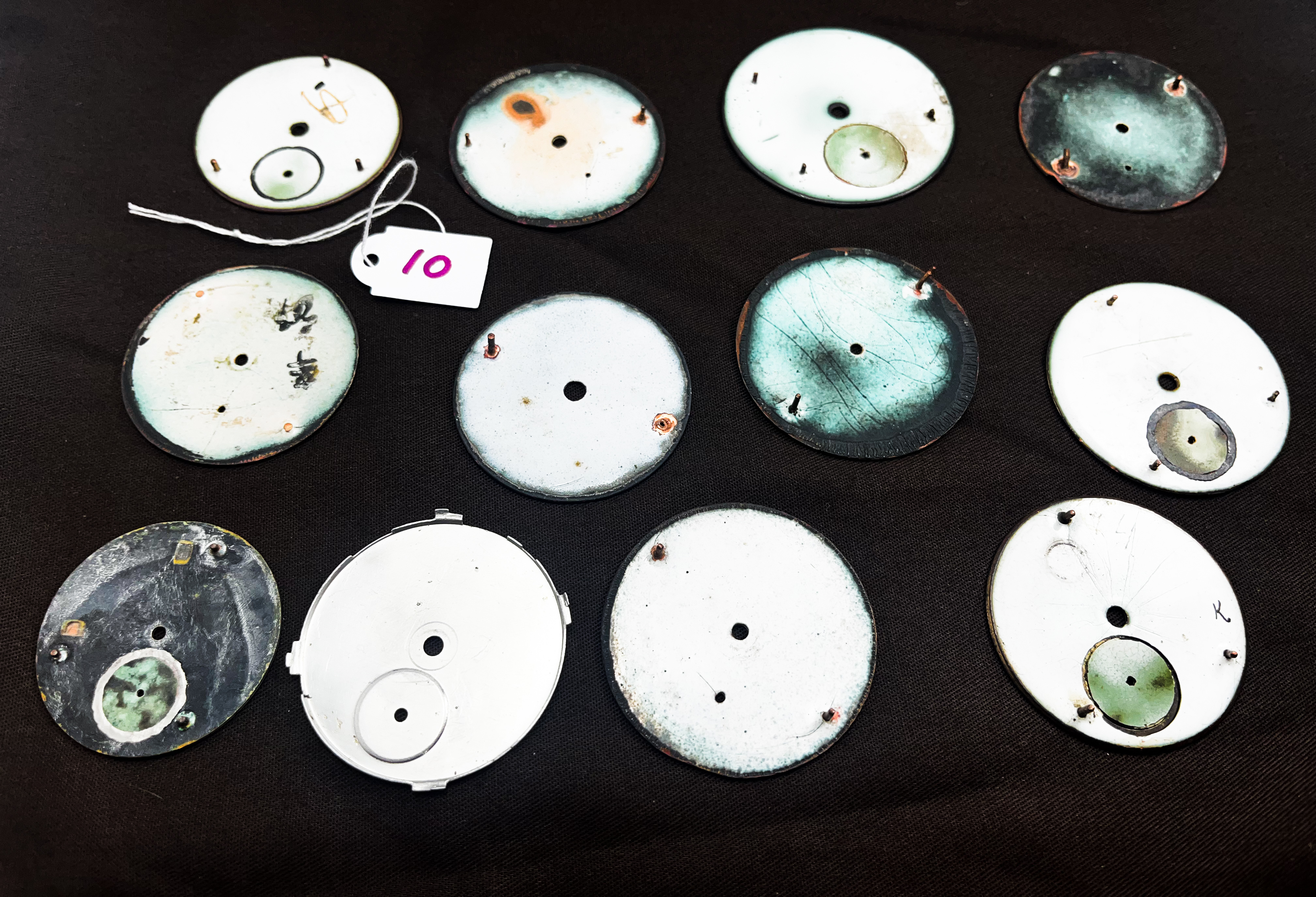 Pocket Watch Dials Mix of 12 H. Samuel Waltham Smiths Condition report Various Dial conditions, some - Image 2 of 2