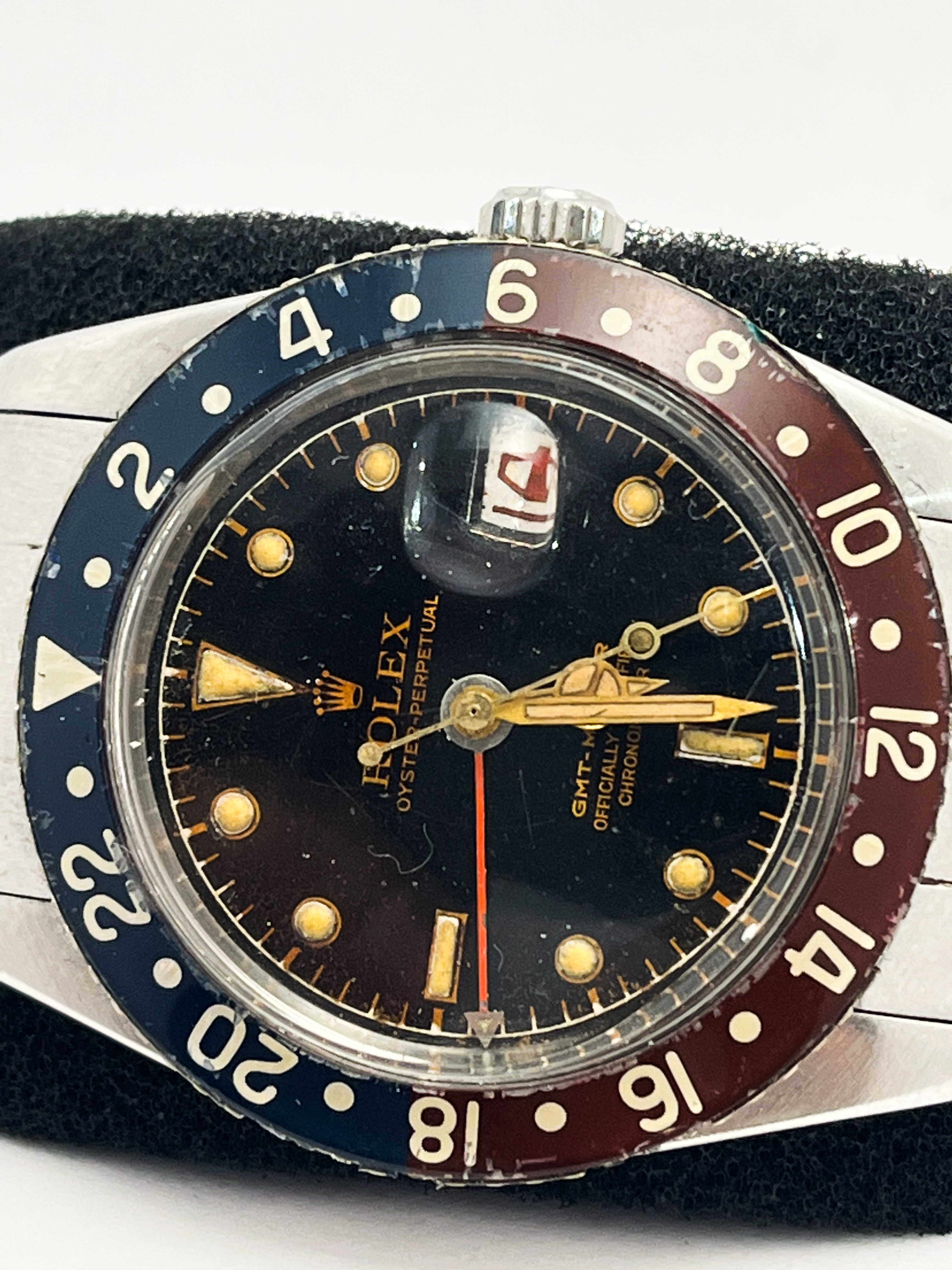 Rolex GMT Master “Pussy Galore” Date Vintage Mens Wristwatch c.1950's Rolex Stainless Steel Bracelet - Image 2 of 4