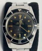 Rolex Oyster Submariner Original Red Writing Dial Mens Wristwatch Rolex Bracelet