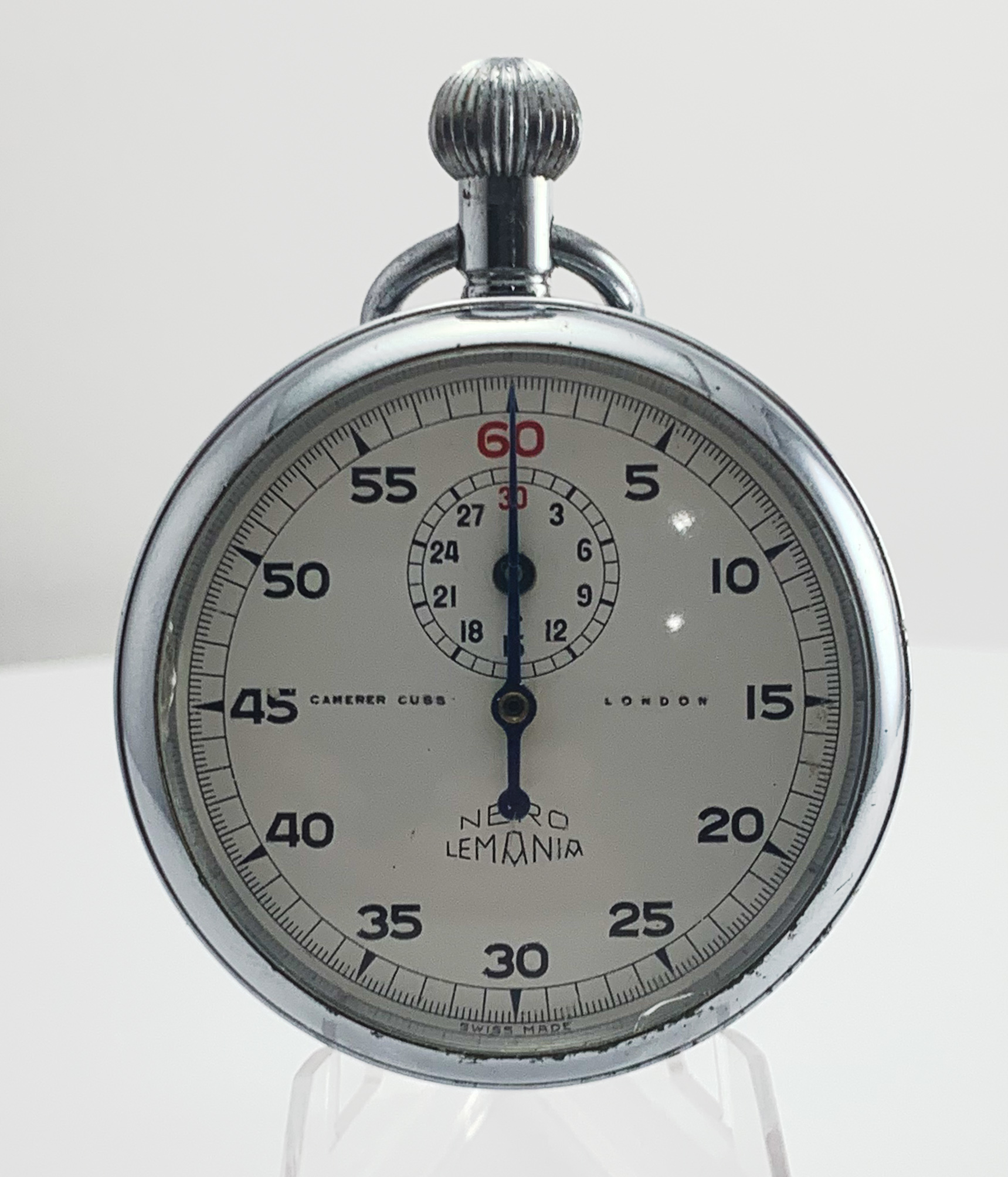 Nero Lemania London Stop Watch