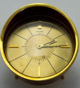 Jaeger LeCoultre 8 Day Travel Alarm Clock c1950's 15 pierres (15 jewels)