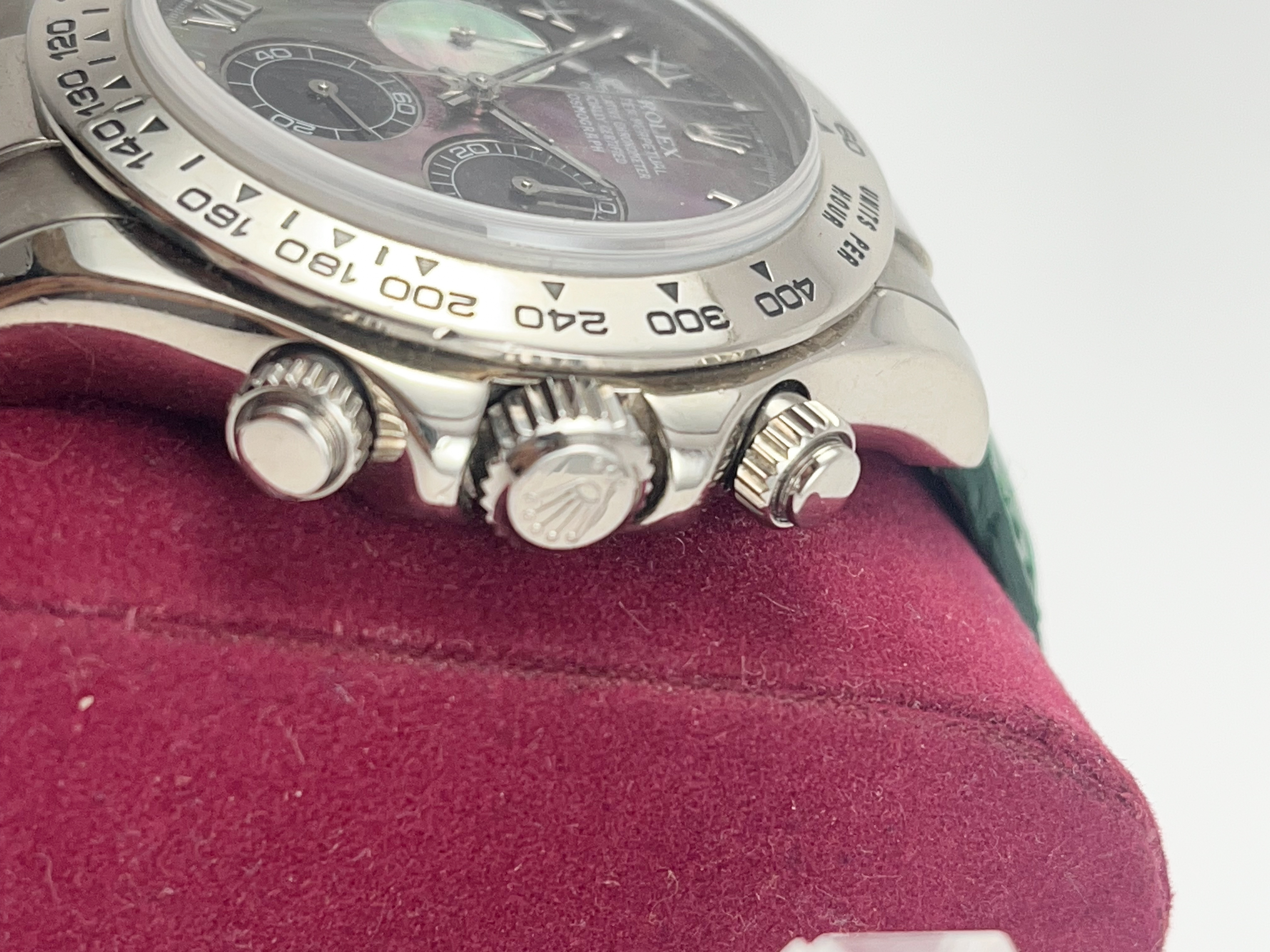 Rolex Daytona Ref 16519 Tahitian Mop Dial White Gold With Arabic Numerals Rolex Buckle With Papers - Image 9 of 11
