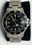 Rolex Submariner Ref 5513 South African Military c1970's Mens Wristwatch Rolex Bracelet