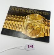 Rolex Oyster Booklet 579.52 Eng 200 10.1992