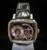 Hautlence Hl06 Jump Hours 18k White Gold Mens Wristwatch Original Strap 1988 Jump Hours Collection