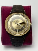 Omega Genève Gold Plated Dynamic Day Date Automatic Original Strap and Buckle