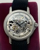 Skelaton Steel 3336 Automatic Mens Wristwatch