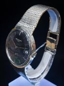 Patek Phillipe Calatrava Ref 3445 18K Solid White Gold c1965 Automatic Date Mens Wristwatch Bracelet