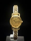 Omega Ladies Wristwatch Geneve Manual Wind 9ct Gold plated
