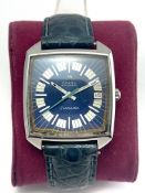 Omega Seamaster Automatic C.1970 Date Mens Wristwatch Blue Strap