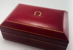 Omega Constellation Automatic Chronometer Red Watch Box