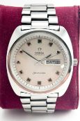 Omega Seamaster Ref 166.064 c 1970 Automatic Day Date Men's Watch with Bracelet