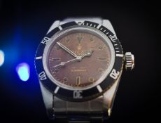 Rolex 6538 Submariner Brown Dial 1956/59 Tropical Radium Spider Dial Vintage Iconic Men's Watch