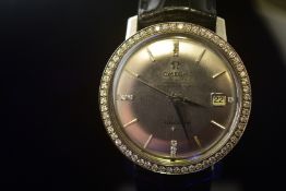 Omega Ref 168010 Constellation 1966 Diamond Bezel Wristwatch Cal 564