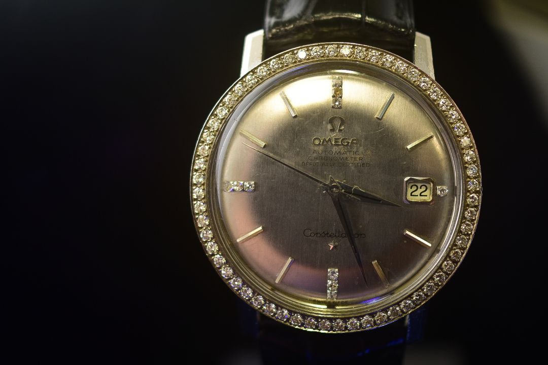 Omega Ref 168010 Constellation 1966 Diamond Bezel Wristwatch Cal 564 - Image 1 of 3