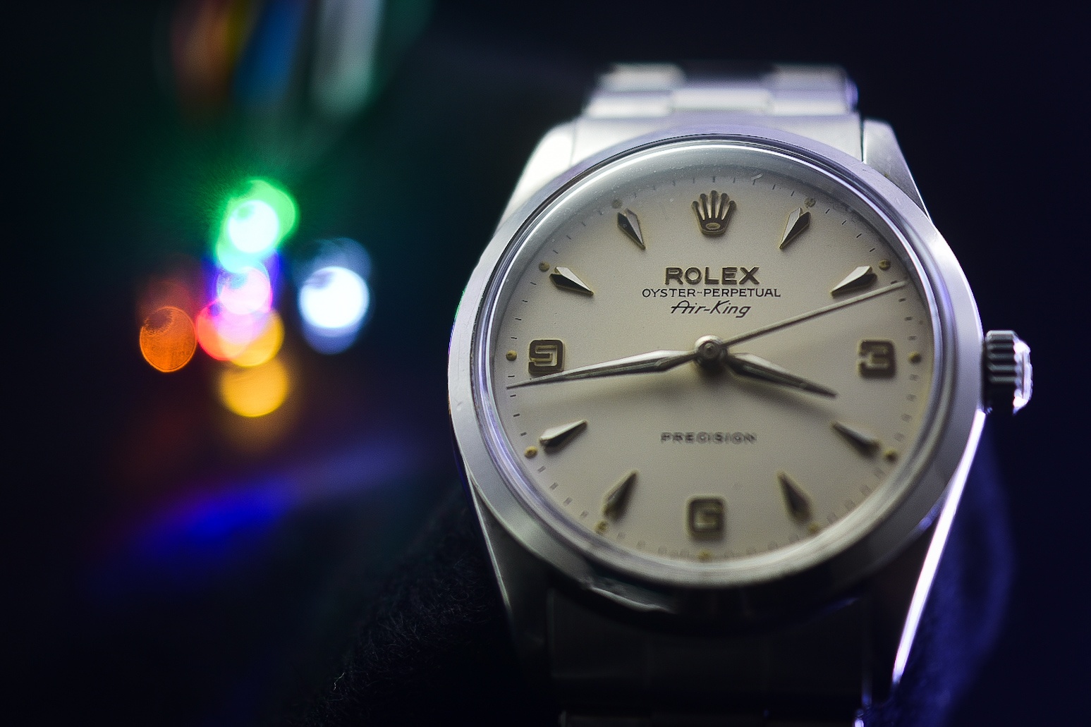 Rolex Air King Oyster Perpetual Precision 1002 with Steel Bracelet c.1967 - Image 2 of 2