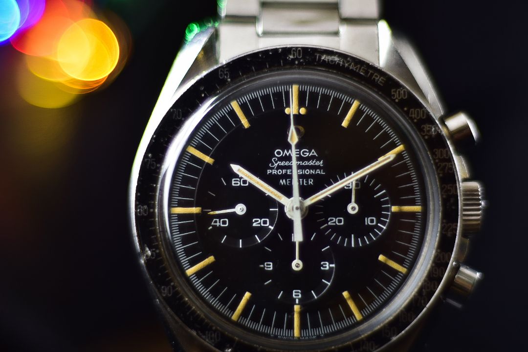 Omega Speedmaster Professional 105012-65 MEISTER Dial Men's Wristwatch Bracelet c.1965 "Moonwatch" - Image 1 of 4