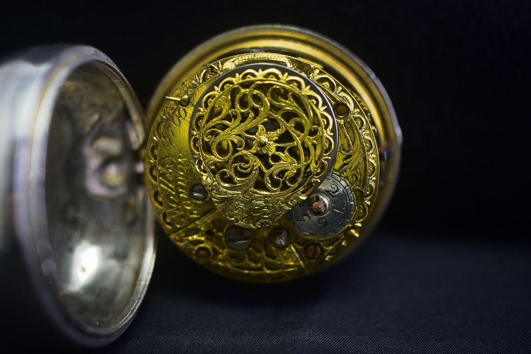 Verge Champlevé Fusee Calendar Pair Case Ongion Onion Silver Repoussé Pocket Watch 1761 Maker Willis - Image 7 of 11