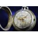 Verge Champlevé Fusee Calendar Pair Case Ongion Onion Silver Repoussé Pocket Watch 1761 Maker Willis - Image 3 of 11