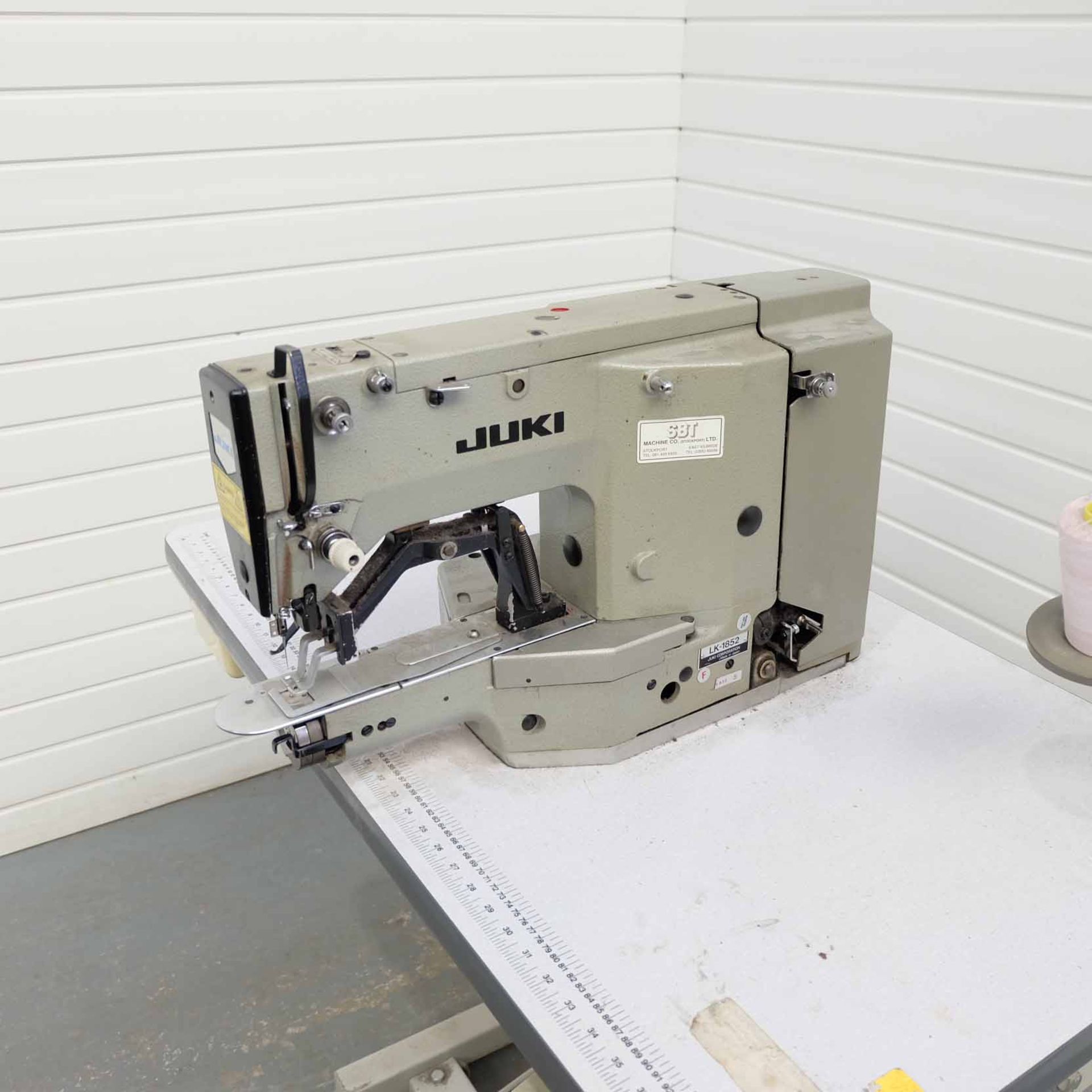 JUKI LK-1852 High Speed 1-Needle Cylinder Bed Lockstitch Bar Tacking Sewing Machine. Single Phase. - Image 3 of 11