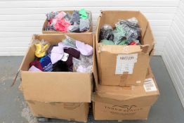 Quantity of Knitted Goods as Photographed. Includes Shawls, Hats, Gloves & Scarfs.