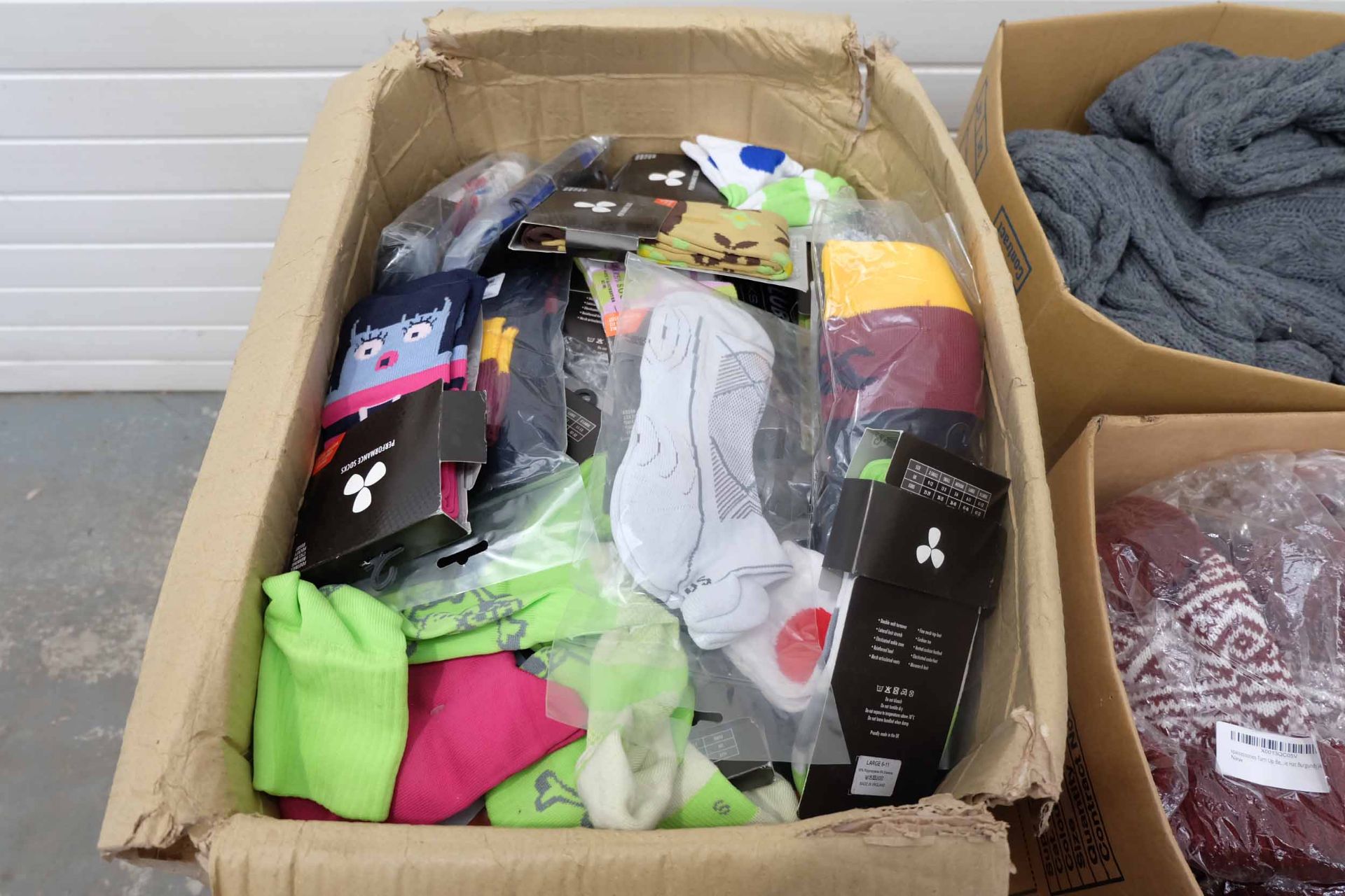 Quantity of Knitted Goods as Photographed. Includes Hats, Gloves, Snoods, Shawls & Variety of Socks. - Image 4 of 9