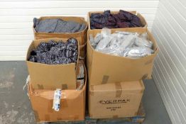 Quantity of Knitted Goods as Photographed. Includes Football Socks, Hats & Fingerless Gloves.