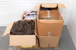 Quantity of Knitted Goods as Photographed. Includes Shawls, Socks, Gloves, Scarfs & Hats.