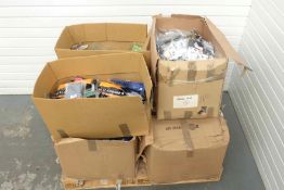Quantity of Knitted Goods as Photographed. Includes Football Socks, Gloves & Hats.