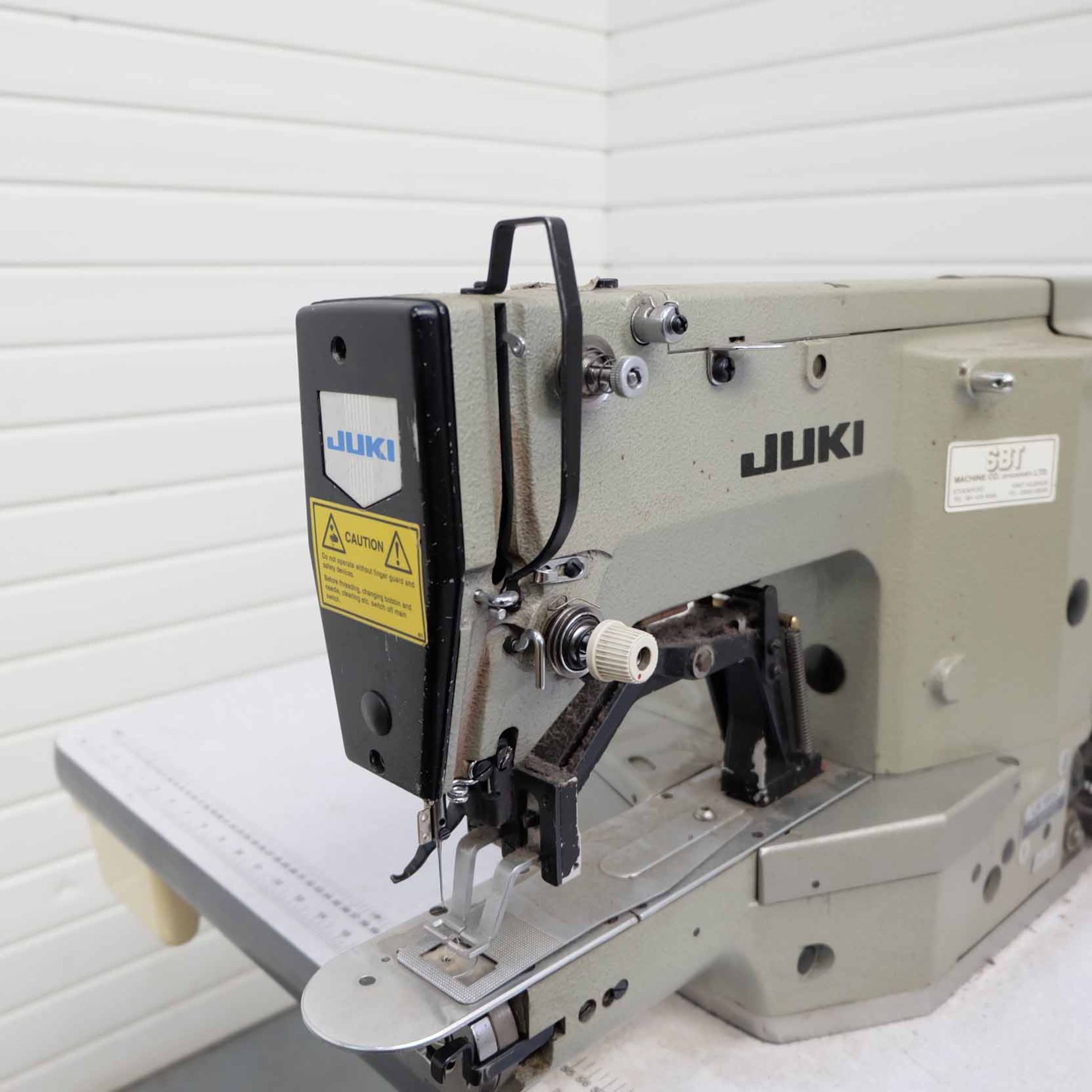 JUKI LK-1852 High Speed 1-Needle Cylinder Bed Lockstitch Bar Tacking Sewing Machine. Single Phase. - Image 6 of 11