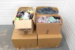 Quantity of Knitted Goods as Photographed. Includes Hats, Gloves, Snoods, Shawls & Variety of Socks.